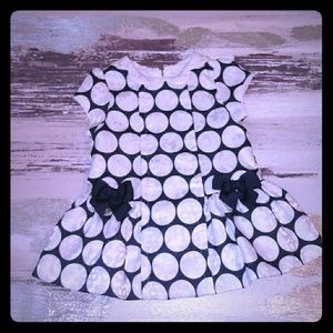 Infants Girl Mayoral Navy & White Dress